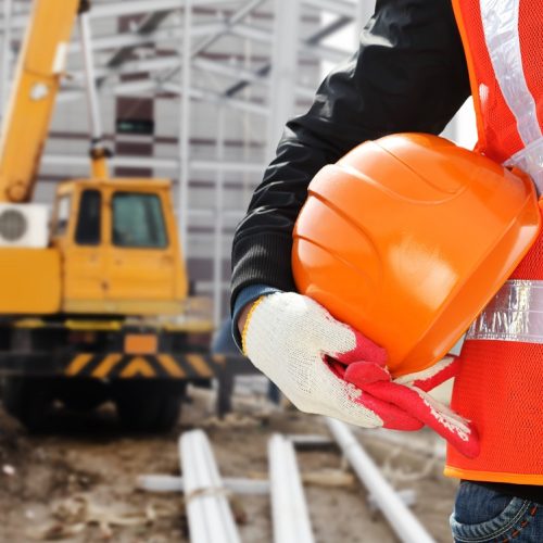 Safety Vest on a Construction Site